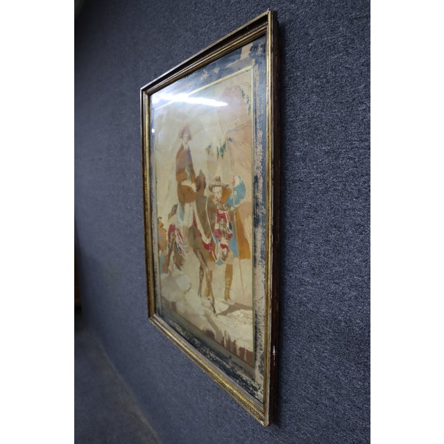 Late 19th Century Victorian Needlepoint Tapestry of Napoleon Bonaparte Crossing the Alps For Sale - Image 5 of 18