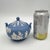 Mid-Century Wedgwood Blue Jasperware covered sugar bowl or lidded trinket dish. Beautiful blue and white design with...