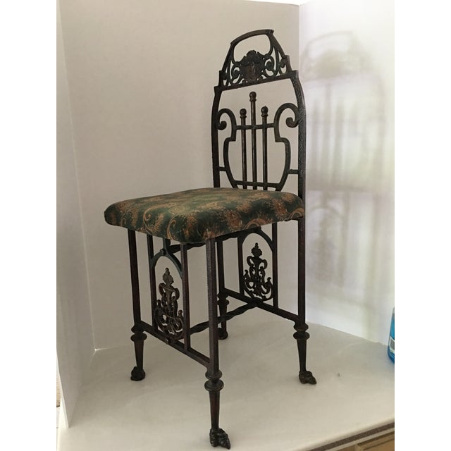 Art Deco Iron Telephone Chair For Sale - Image 10 of 12
