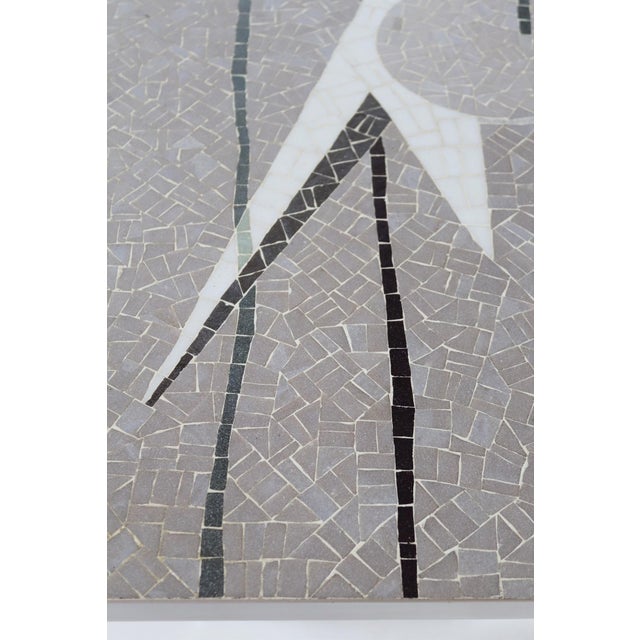 Mid-Century Mosaic Coffee Table with Abstract Pattern and Chrome Base, 1970s For Sale - Image 9 of 16