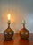 Lotte and Gunnar Bostlund Pair of Medium Brown Ceramic Bulb Table Lamps | by Lotte and Gunnar Bostlund For Sale - Image 4 of 11