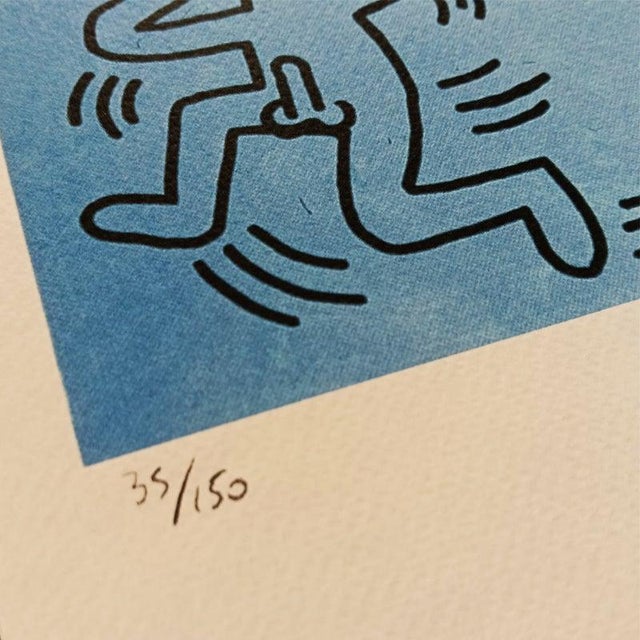 1990s After Keith Haring, Composition, Limited Edition Lithograph, 1990s For Sale - Image 5 of 10