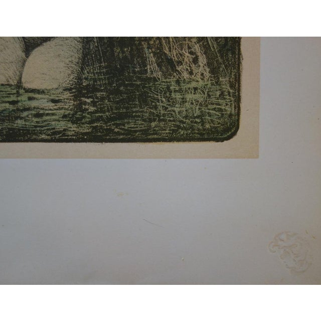 Ch. Guerin, Nude Mermaid, 1897, Lithograph For Sale - Image 6 of 7