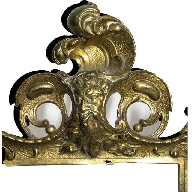 Elaborate French Gilt Bronze Picture Frame - Easel Back For Sale - Image 4 of 9