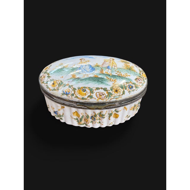 Antique French Moustiers Faience Jewelry Box, 1700s For Sale - Image 14 of 14