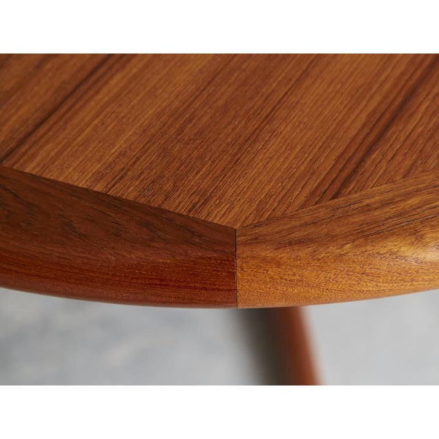 Brown Mid-Century Teak Dining Table attributed to Falster Møbelfabrik, 1960s For Sale - Image 8 of 10