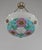 Art Deco Loys Lucha French Art Deco Pendant Light 1930s - Purple Turquoise Floral Enameled Bowl For Sale - Image 3 of 11
