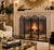 Traditional Vintage Four Panel Arch Fireplace Screen Brass Plated Filigree Design For Sale - Image 3 of 3
