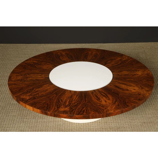 Wood Milo Baughman for Thayer Coggin Rosewood Lazy Susan Rotating Coffee Table, 1968 For Sale - Image 7 of 18
