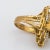 Metal 70s Abstract Jade Diamond Ring 14k Yellow Gold Cocktail Fine Jewellery Sz 5.5 For Sale - Image 7 of 7