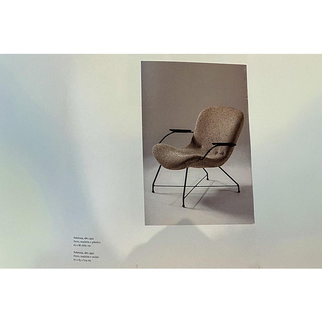 Pair of Armchairs Gray Fabric, Rosewood, & Metal, Carlo Hauner, 1950s - Lot 184 For Sale - Image 14 of 14