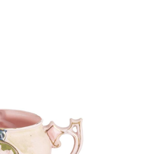 Porcelain Teacup and Saucer from Schafer & Vater, Set of 2 For Sale - Image 4 of 6