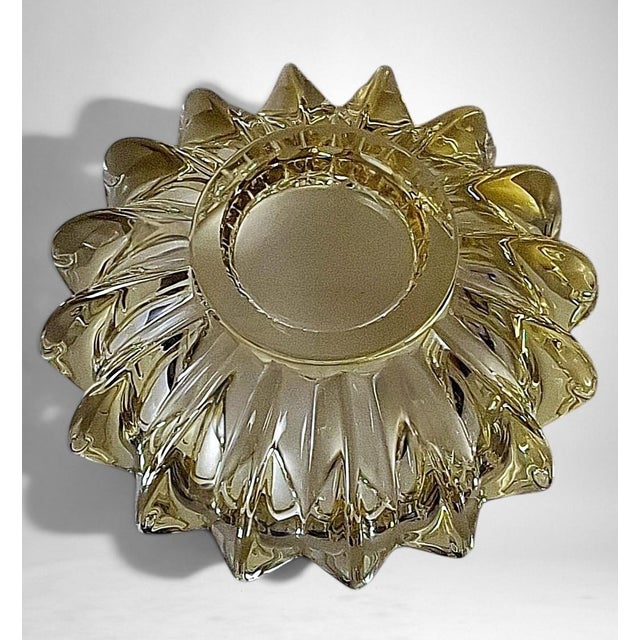 Mid 20th Century Art Deco French Molded Glass Bowl Attributed to Pierre d'Avesn For Sale - Image 10 of 18