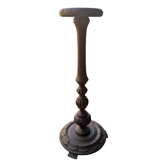 Vintage Flower Stand in Dark Wood, 1960s For Sale - Image 11 of 11