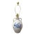 Ethan Allen Rowe Pottery Works Blue Bird Decorated Salt Glazed Pottery Lamp For Sale