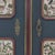Blue Folk Art Painted Rustic Farmhouse Bridal Cabinet For Sale - Image 8 of 14