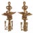 Pair of Federal Style Gold Finish Eagle Candle Sconces For Sale