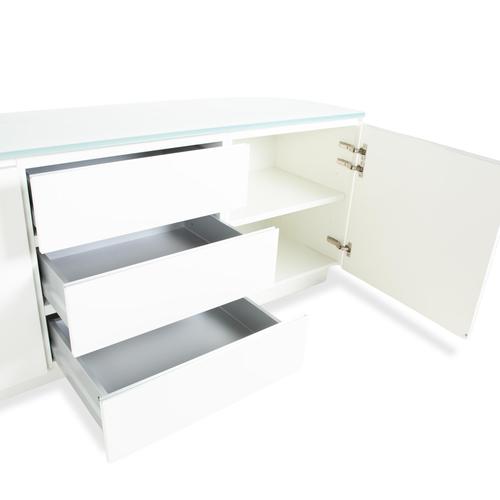 Cube Sideboard and Chest of Drawers in White High Gloss Wood from Interlübke, Set of 2 For Sale - Image 12 of 18