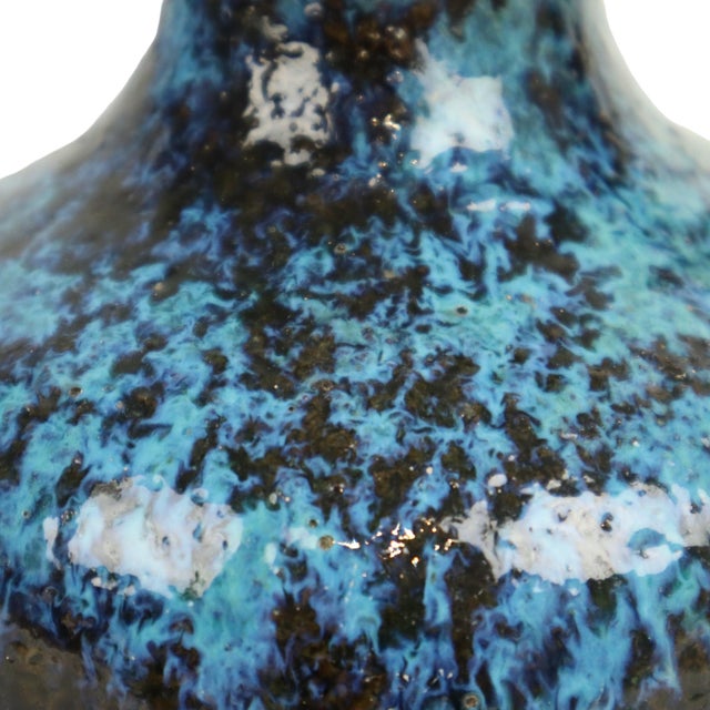 Blue Ceramano Incrusta Vase by Hans Welling, 1960s For Sale - Image 6 of 11