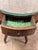 Italian Vintage Italian Style Burl Wood Drum Side Table With Drawer and Glass Top For Sale - Image 3 of 11
