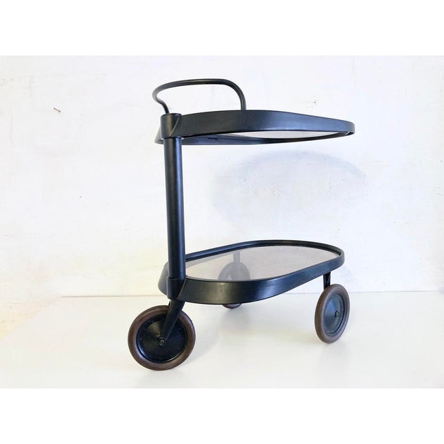 Contemporary Postmodern Emsta Serving Trolley by Enzo Mari for Alessi, 1980s For Sale - Image 3 of 12