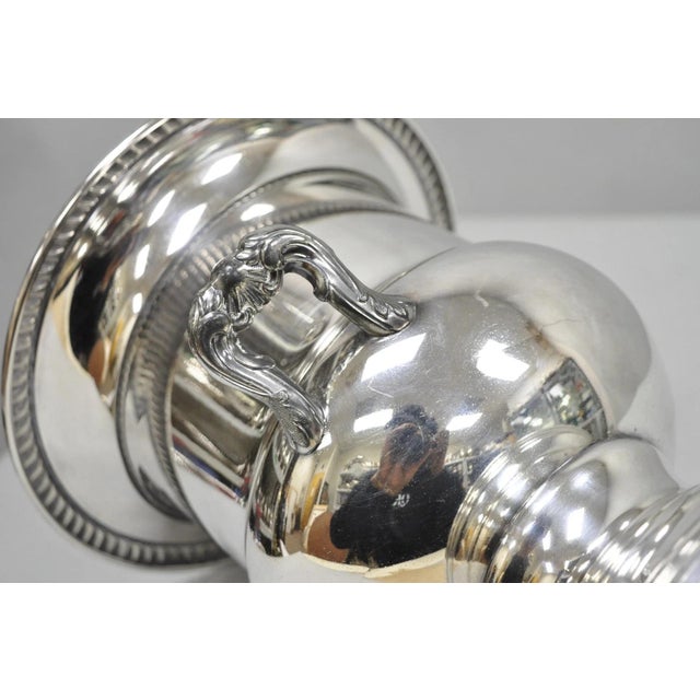 Vintage Traditional Wma Rogers Silver Plated Trophy Cup Urn Champagne Chiller Bar Ice Bucket For Sale - Image 14 of 17