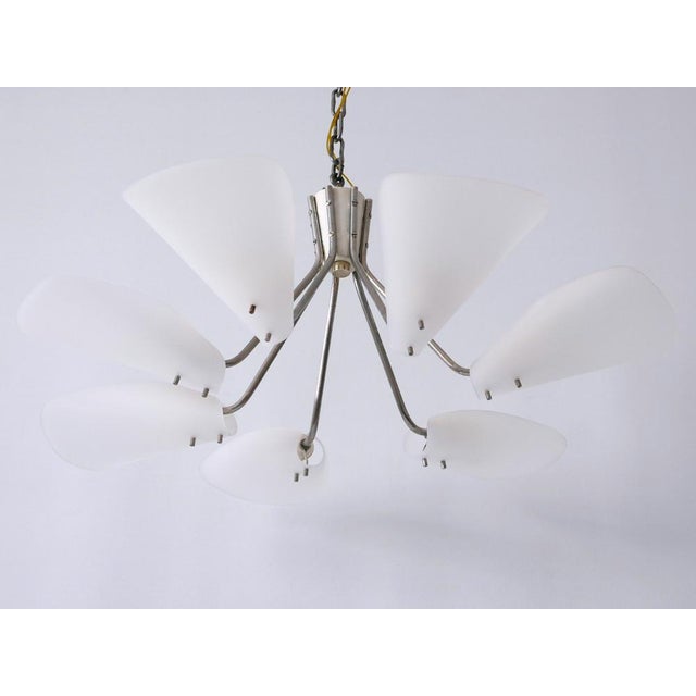 7-Armed Pendant Lamp, Germany, 1950s For Sale - Image 10 of 18