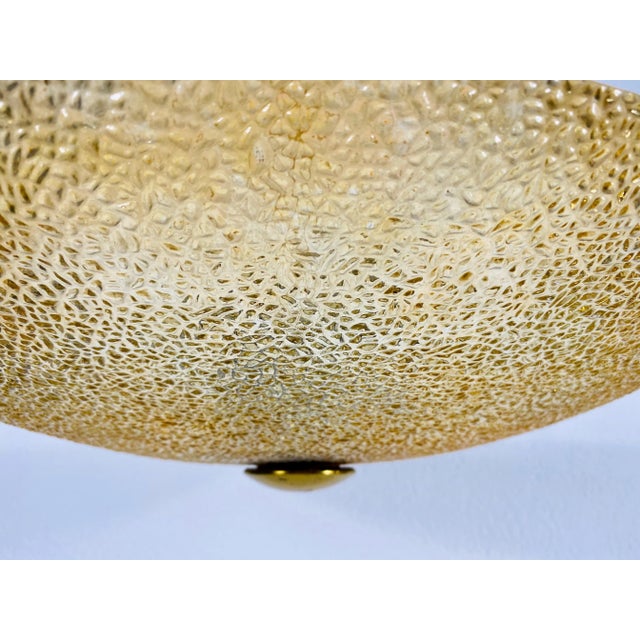 Brass 1960s Mid-Century Acrylic Glass Pendant Lamp Attributed to Boris Lacroix For Sale - Image 8 of 11