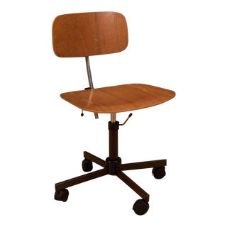 20th Century Danish Modern Jorgen Rasmussen Teak Kevi Office Chair For Sale