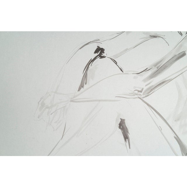 Evelyne Luez, Young Nude Man, Drawing on Paper For Sale - Image 6 of 8