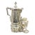 Late 19th Century Victorian Racine Silver Plated Tilting Lemonade Water Pitcher on Stand W/ 2 Goblets For Sale
