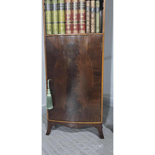Mahogany Open Adjustable Library Bookcases, Set of 2 For Sale - Image 16 of 18
