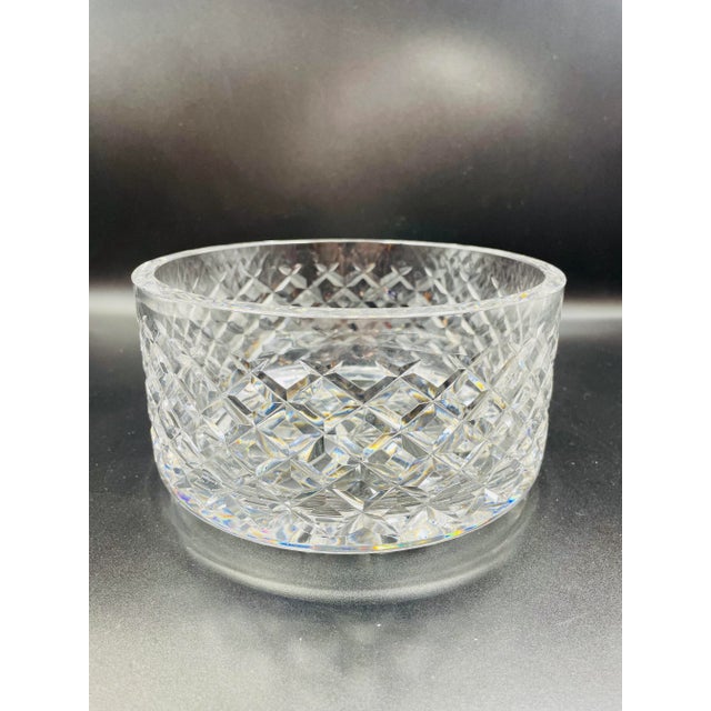 Late 20th Century Waterford Crystal Bowl in Alana Pattern For Sale - Image 10 of 13