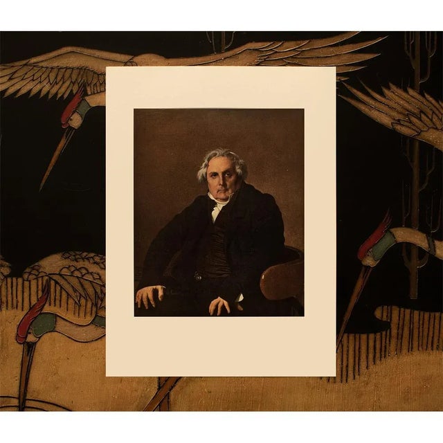 1950s 1951 After Ingres "Monsieur Bertin", First Edition Neoclassical Parisian Photogravure For Sale - Image 5 of 8