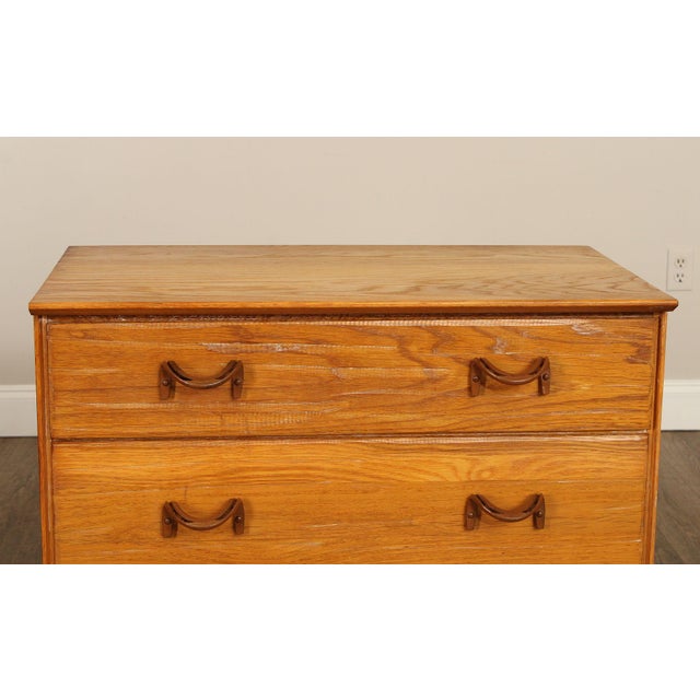 Tan Brandt Ranch Oak Vintage Chest of Drawers For Sale - Image 8 of 12