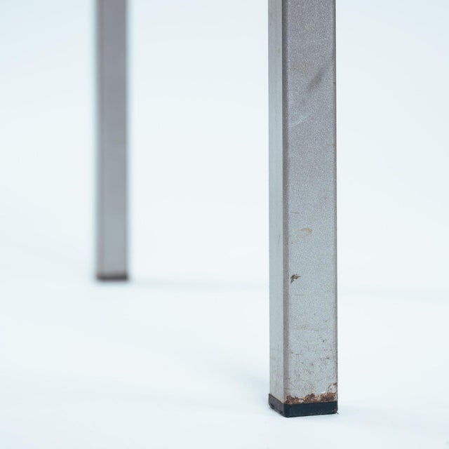 Postmodern Sculptural Dining Chairs in Aluminium and Steel Belgium 1980s/90s, Set of 5 For Sale - Image 11 of 18