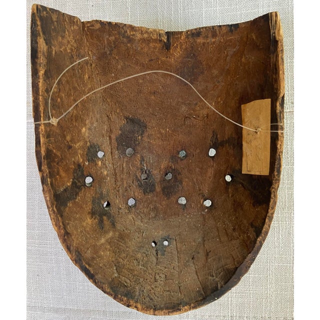 African 1950s Ceremonial African Mask For Sale - Image 3 of 3