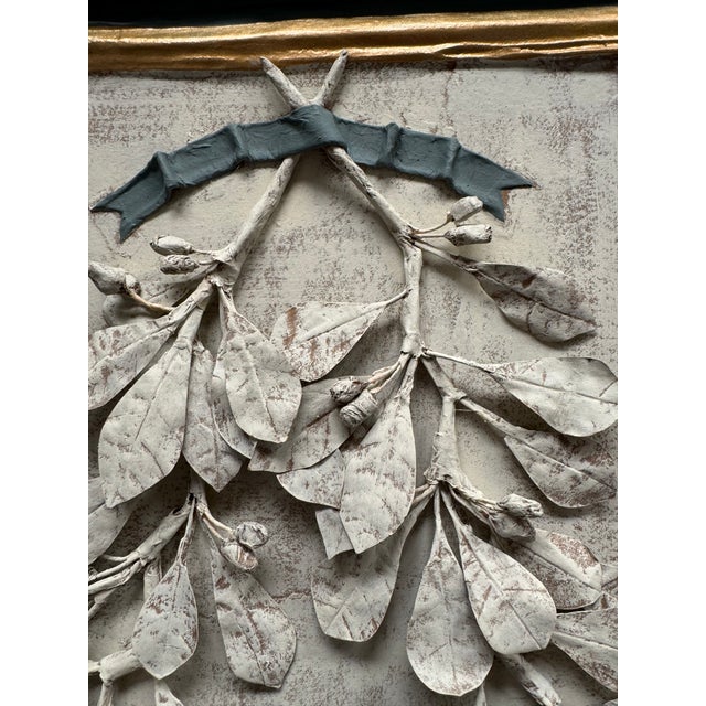 Get The Gusto Three-Dimensional Papier Mache' Botanical Art in Papier Mache Frame For Sale - Image 4 of 9