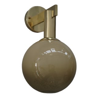 Murano Art Glass and Brass Wall Light, 2000 For Sale
