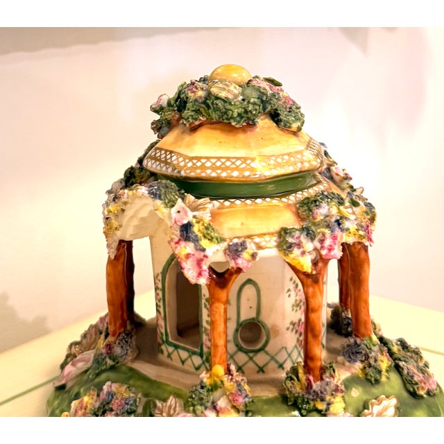 Early 19th Century 19th Century Staffordshire Gazebo Summerhouse Pastille Burner For Sale - Image 5 of 9