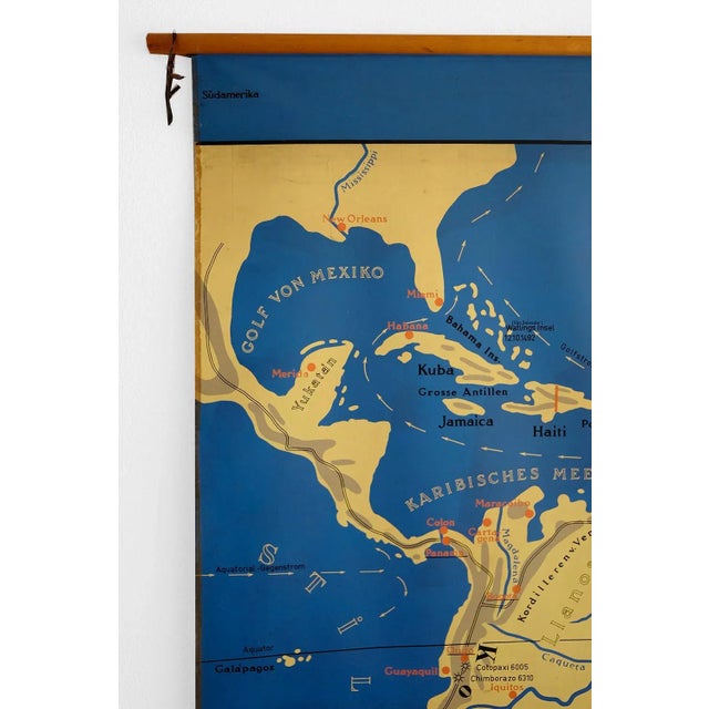 Double-Sided America Map from Störmer-Verlag Vlotho, 1960s For Sale - Image 12 of 16