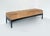 Cognac-Colored Alcantara Bench, 1980s For Sale - Image 4 of 10