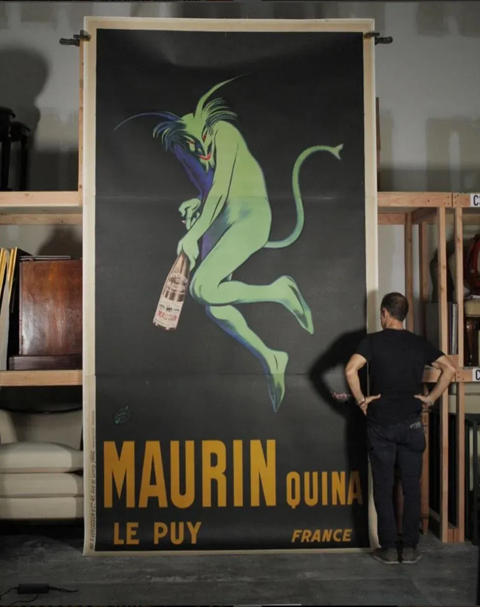 Early 20th Century Maurin Quina Ley Puy French Poster | Chairish