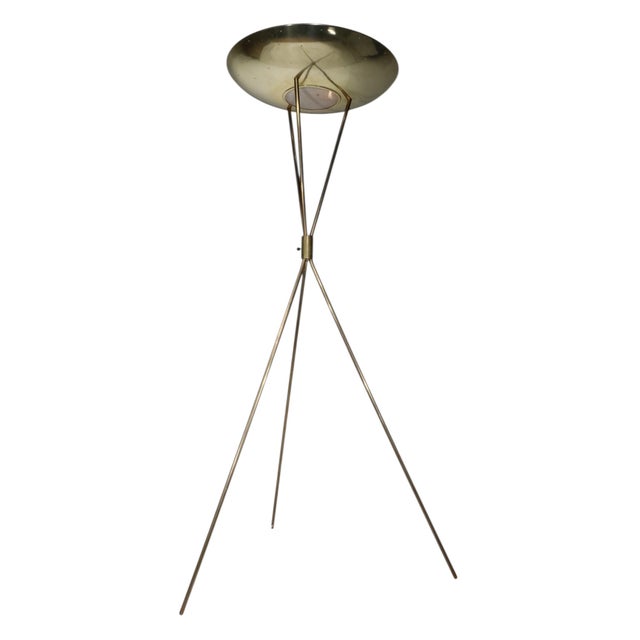 Mid Century Modern Tri Pod Floor Lamp C 1950's For Sale - Image 11 of 14