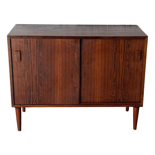 Rosewood Sideboard With Sliding Doors Danish Mid-Century Modern 1960s For Sale
