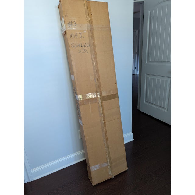 Brown Unused Shōwa Era Japanese Shoji 4-Panel Room Divider Screen – From Niigata, Mint in Box For Sale - Image 8 of 12