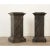 Dimensions: 33 ½” H x 15 ⅛” W x 15 ⅛” D A pair of recently made poplar wood pedestals in a classical design, inspired by...