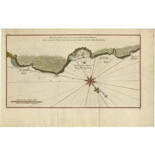 Antique Chilean Chart, 1750 For Sale