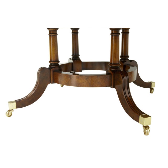 This is an example of a fine quality walnut veneered jupe table made in England. These tables take approximately 10 weeks...