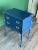 Late 20th Century French Provincial Style Blue Nightstand For Sale In Miami - Image 6 of 7
